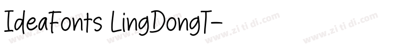 IdeaFonts LingDongT字体转换